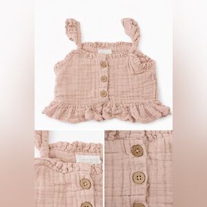 Jamie Kay Organic Cotton Muslin Indie Singlet - Tuscany Tank Top